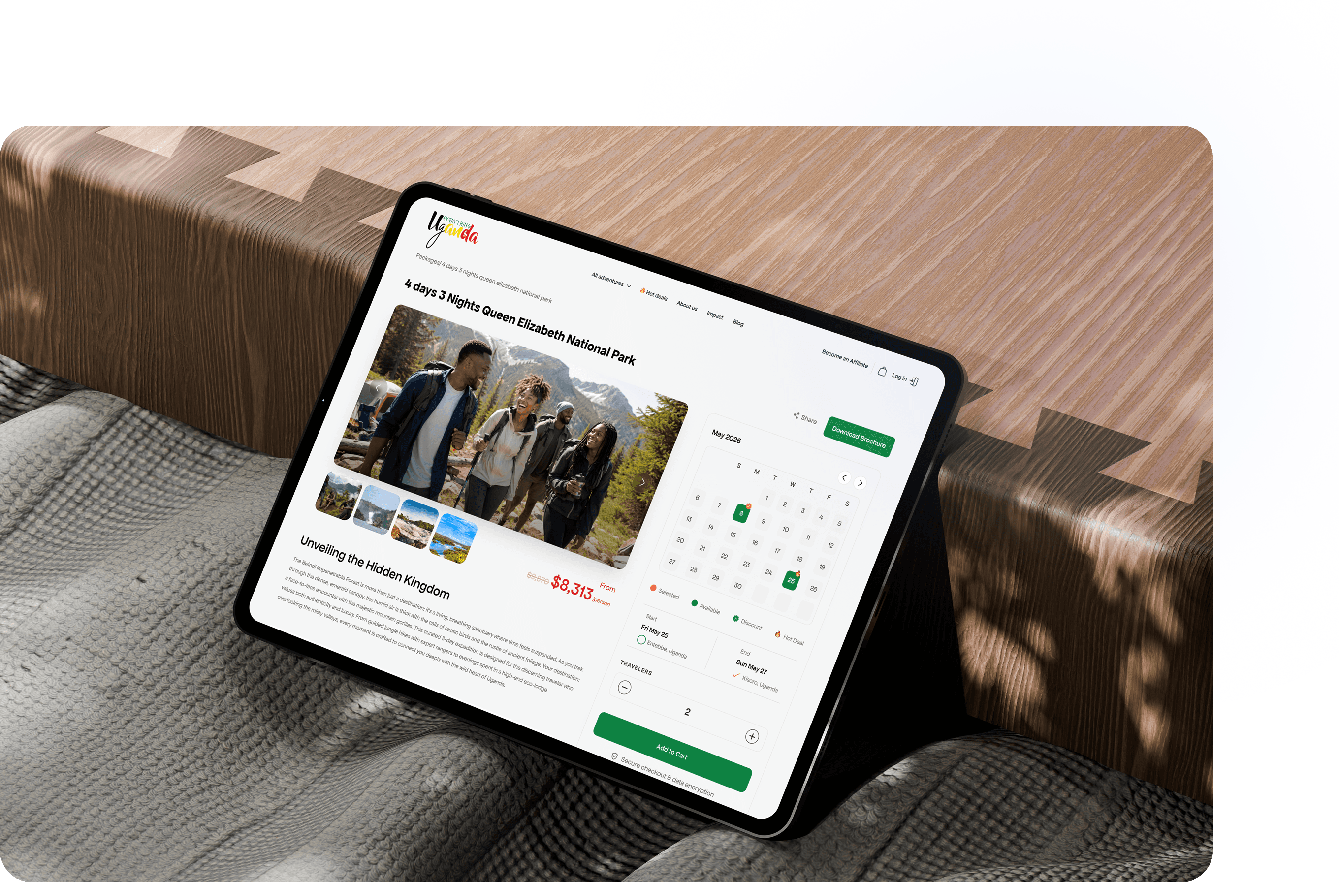 Everything Uganda — Tour Booking UI